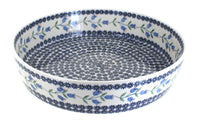 Polish Pottery Tulip Large Round Baker
