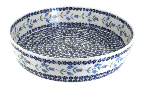 Polish Pottery Tulip Large Round Baker