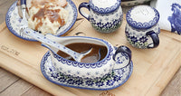 Hallsey Gravy Boat & Ladle Polish Pottery