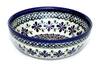 Mosaic Flower Cereal/Soup Bowl Polish Pottery