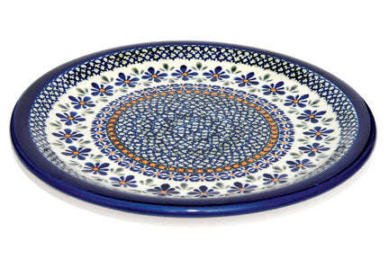 Mosaic Flower Dinner Plate Polish Pottery