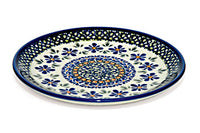 Mosaic Flower Dessert Plate Polish Pottery