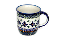 Mosaic Flower Plain Coffee Mug Polish Pottery