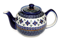 Mosaic Flower Medium Teapot Polish Pottery