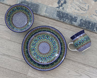 Mardi Gras Dinner Plate Polish Pottery