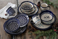 Reindeer Pine 16 Piece Dinner Set Polish Pottery