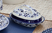 Eloise Butter Dish with Handle Polish Pottery