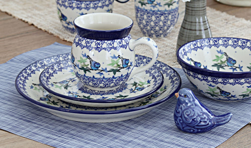 Mockingbird 4 PC Place Setting - Service for 1 Polish Pottery