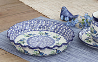 Mockingbird Pie Plate Polish Pottery