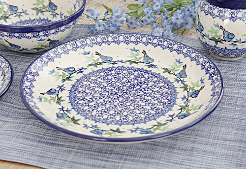 Mockingbird Dinner Plate Polish Pottery