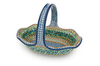 Mardi Gras Basket Polish Pottery