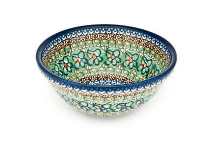 Mardi Gras Cereal/Soup Bowl Polish Pottery