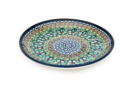 Mardi Gras Dessert Plate Polish Pottery