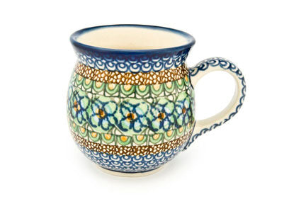 Mardi Gras Bubble Mug Polish Pottery