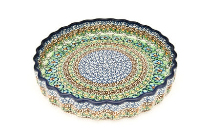 Mardi Gras Torte Plate Polish Pottery