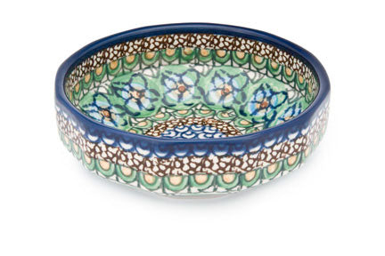 Mardi Gras Small Angular Bowl Polish Pottery