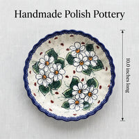 Polish Pottery Dimensions Ladybug Pie Plate
