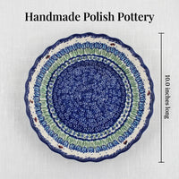 Garden Tulip Pie Plate Polish Pottery