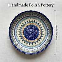Holiday Pine Pie Plate Polish Pottery