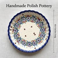 Scarlett Pie Plate Polish Pottery
