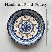 Noel Nights Pie Plate Polish Pottery