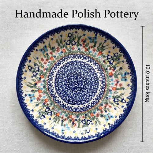 Garden of Eden Pie Plate Polish Pottery
