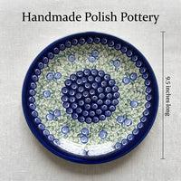 Seaside Swirl Small Dinner Plate Polish Pottery