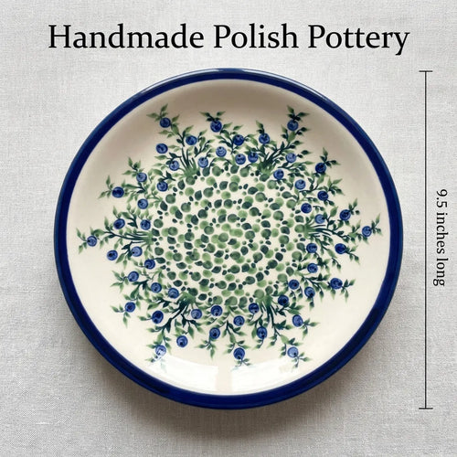 Porcelain Vine Small Dinner Plate Polish Pottery