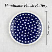 Stars Small Dinner Plate Polish Pottery