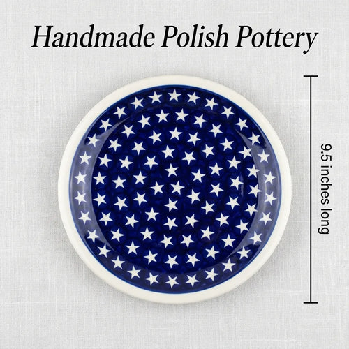Stars Small Dinner Plate Polish Pottery