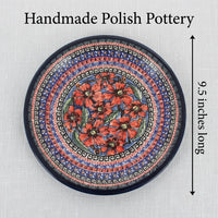 Jungle Flower Small Dinner Plate Polish Pottery
