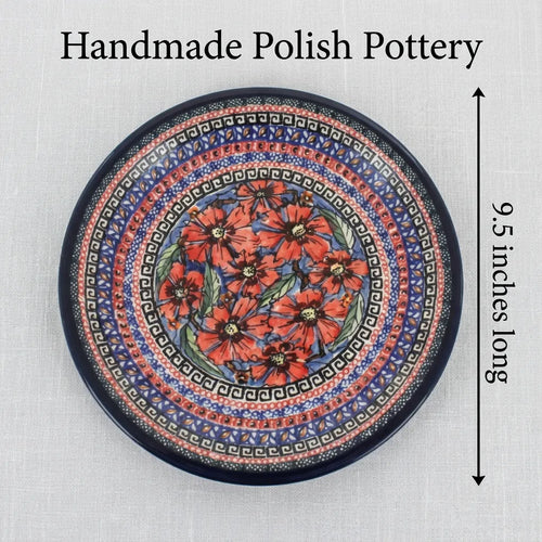 Jungle Flower Small Dinner Plate Polish Pottery