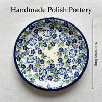 Vintage Violet Small Dinner Plate Polish Pottery