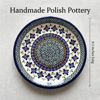 Mosaic Flower Small Dinner Plate Polish Pottery