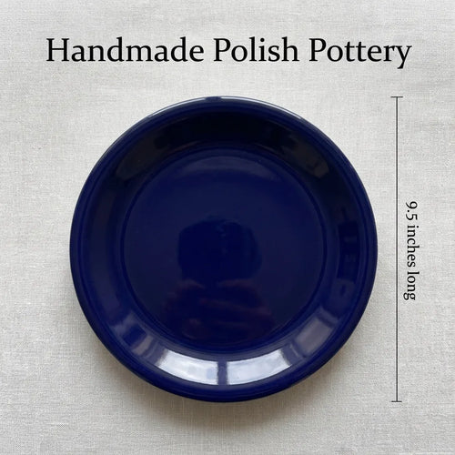 Cobalt Small Dinner Plate Polish Pottery