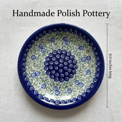 Seaside Swirl Soup Plate Polish Pottery
