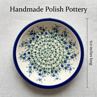 Polish Pottery Dimensions Porcelain Vine Soup Plate