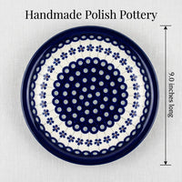 Flowering Peacock Soup Plate Polish Pottery