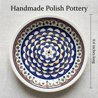 Polish Pottery Dimensions Evergreen Soup Plate
