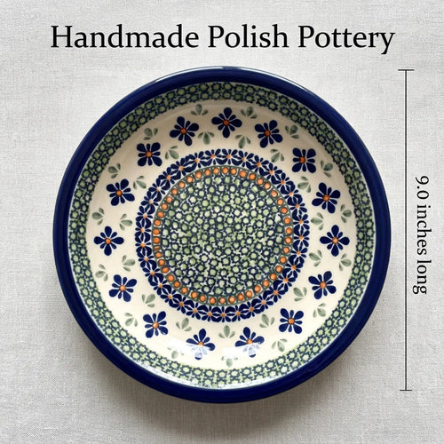 Polish Pottery Dimensions Mosaic Flower Soup Plate