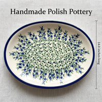 Porcelain Vine Large Serving Platter Polish Pottery
