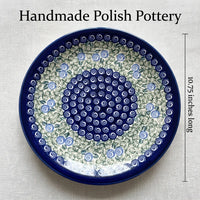 Polish Pottery Dimensions Seaside Swirl Dinner Plate