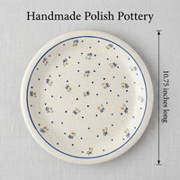 Country Meadow Dinner Plate Polish Pottery