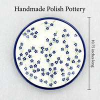 Polish Pottery Dimensions Willow Dinner Plate