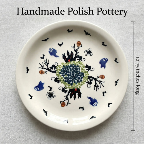 Polish Pottery Dimensions Monster Mash Dinner Plate