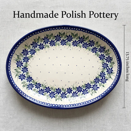 Sierra Oval Platter Polish Pottery