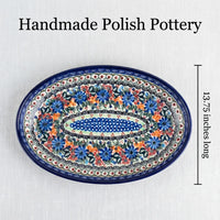 Ashley Oval Platter Polish Pottery