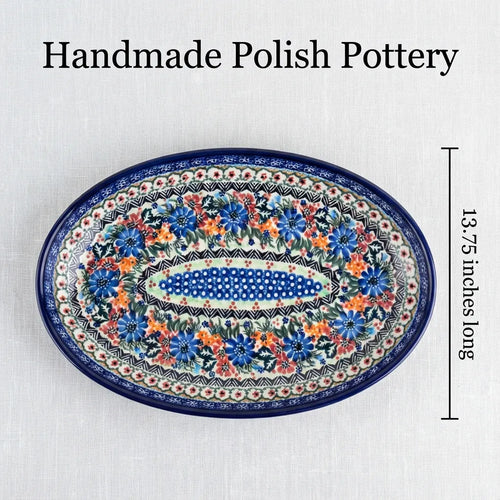 Ashley Oval Platter Polish Pottery