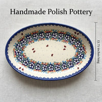 Scarlett Oval Platter Polish Pottery