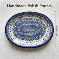 Savannah Large Oval Platter Polish Pottery
